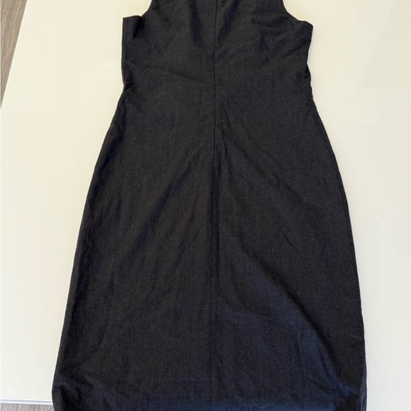 BANANA REPUBLIC Gray 95% Wool stretch Dress Size 4 Made in Italy - Picture 7 of 8
